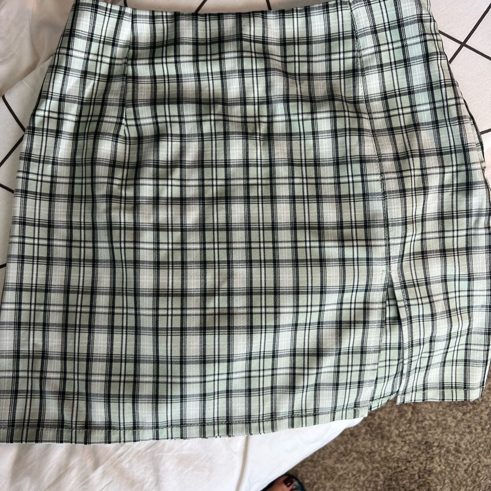 Princess Polly Black and White Plaid Pencil Skirt